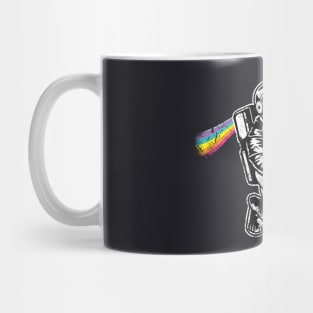 Space Astronaut Rainbow Mug